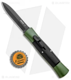 AKC 007 Concord OTF Automatic Dagger Knife Green/Black (2.75" Black) -Knives And Tools AKC 007 Concord OTF Auto Dagger Green Black Black BHQ 96479 jr bottlecap