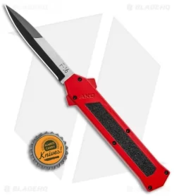 AKC F-16 D/A Bayonet OTF Automatic Knife Red (3.3" Two Tone) -Knives And Tools AKC F 16 DA Bayo OTF Auto Red BHQ 112389 jr bottlecap