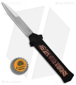 AKC F-16 D/A Bayonet OTF Automatic Knife Snake Skin (3.3" Satin) -Knives And Tools AKC F 16 DA Bayonet Snake Skin Satin BHQ 78292 er bottlecap