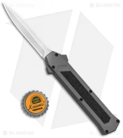 AKC F-16 D/A Dagger OTF Automatic Knife Gray (3.3" Satin) -Knives And Tools AKC F 16 DA Dagger OTF Auto Gray Satin BHQ 92691 jr bottlecap
