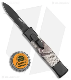 AKC Minion Concord OTF Automatic Knife Snake Skin (2.3" Black Dagger) -Knives And Tools AKC Minion Concord OTF Auto Snake Skin Black Dagger BHQ 173568 jr bottlecap