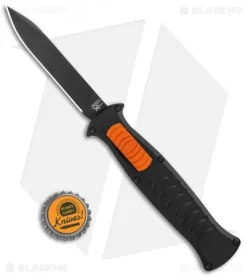 AKC X-treme EVO OTF Automatic Knife Black / Orange Slide (3.5" Black) -Knives And Tools AKC X treme EVO OTF Auto Black Orange Slide Black BHQ 114335 jr bottlecap
