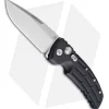 Hogue Knives EX-A01 Drop Point Automatic Knife Black Aluminum (3.5" Stonewash)