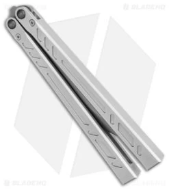 BRS Barebones Balisong Butterfly Knife Aluminum Channel (4.5" SW) -Knives And Tools BRS Butterfly Knife Aluminum Channel Live Blade BHQ 140189 td spine jr