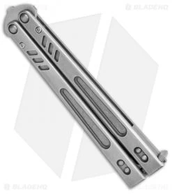 BRS Hybrid Replicant Standard Balisong Butterfly Knife Titanium (4.6" SW) -Knives And Tools BRS Hybrid Replicant Standard Balisong Butterfly Ti SW BHQ 136366 jr side
