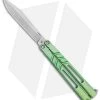 BRS Premium Channel Alpha Beast Balisong Butterfly Knife Green Ti (4.5") CHAB