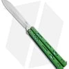 BRS Premium Replicant ALT Balisong Butterfly Knife Green G-10/Blue Ti (4.5" SW)