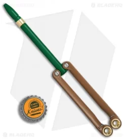 BaliYo By Spyderco Butterfly Pen Fisher Space Pen (Green/Brown) USA Made -Knives And Tools BaliYo by Spyderco Butterfly Pen Fisher Space Pen Green Brown USA Made BHQ 71877 er bottlecap
