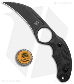 Bastinelli Creations HARPY Karambit Fixed Blade Black (3.25" Black SW) -Knives And Tools Bastinelli Creations HARPY Fixed Black BHQ 98864 jr bottlecap