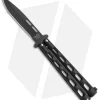 Bear & Son 115B Large Butterfly Knife Black (4" Black)