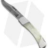Bear & Son Lockback Knife 3.75" Smooth White Bone WSB05D