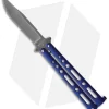 Bear & Son Butterfly Knife Blue Zinc (4" Stonewash)