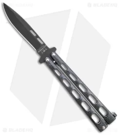 Bear & Son Large Butterfly Knife Galaxy (4" Black) 115GX