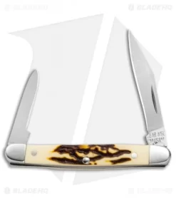 Bear And Son Minuteman Pocket Knife 2.875" Delrin Stag SD32