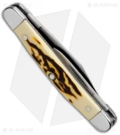 Bear And Son Minuteman Pocket Knife 2.875" Delrin Stag SD32 -Knives And Tools Bear and Son Minuteman Pocket Knife Delrin Stag SD32 BHQ 71331 jr side