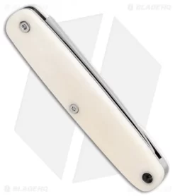 Bear & Son One Blade Pen Knife 3 1/2" White Smooth Bone WSB79 -Knives And Tools Bear and Son One blade Pen White Smooth Bone WSB79 BHQ 107981 jr side