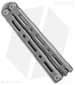 Benchmade 87 Ti Bali-Song Butterfly Knife Titanium (4.5" Satin) -Knives And Tools Benchmade 87 Ti satin BHQ 51596 er side