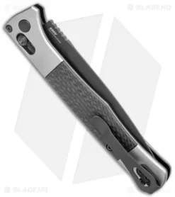 Benchmade Auto Fact AXIS Lock Knife Aluminum/CF (4" Black DLC) 4170BK -Knives And Tools Benchmade Auto Fact AXIS Lock Aluminum CF Black DLC 4170BK BHQ 118572 jr side