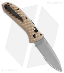 Benchmade Auto Presidio II Auto Knife Bronze Al. (3.7" Gray Serr) 5700SGY-1 -Knives And Tools Benchmade Auto Presidio II Auto Knife Bronze Al. 3.7 Gray Serr 5700SGY 1 BHQ 118573 LS Back