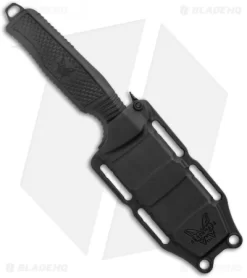 Benchmade H2O Fixed Blade Dive Knife Black Santoprene (3.5" Black Serr) -Knives And Tools Benchmade Black Fixed Blade Dive Knife 112SBK BLK Black Serr BHQ 123886 jr sheath 1