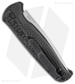 Benchmade CLA Compact Lite Auto Knife Green/Black G-10 (3.4" Satin) 4300-1 -Knives And Tools Benchmade CLA Compact Lite Auto Knife Green Black G 10 3in Satin BHQ 33664 td side