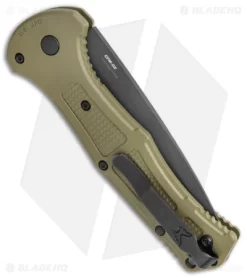 Benchmade Claymore Automatic Knife OD Green Grivory (3.6" Black) 9070BK-1 6 Benchmade Claymore Automatic Knife OD Green Grivory (3.6" Black) 9070BK-1 -Knives And Tools Benchmade Claymore Auto OD Green Grivory Black 9070BK 1 BHQ 137240 jr side