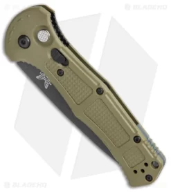 Knives And Tools -Knives And Tools Benchmade Claymore Auto OD Green Grivory Black 9070BK 1 BHQ 137240 jr spine