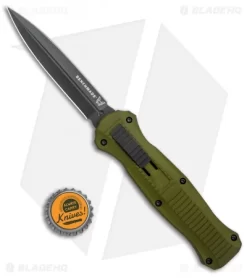 Benchmade Infidel OTF Automatic Knife OD Green (3.91" DLC S30V) Exclusive -Knives And Tools Benchmade Infidel OTF Auto OD Green DLC Exclusive 3300DLC 1802 BHQ 81491 jr bottlecap
