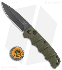 Boker Kalashnikov Drop Point Automatic Knife OD Green (3.25" Smokewash) -Knives And Tools Boker Kalashnikov Auto OD Green D2 Smokewash BHQ 144761 jr bottlecap