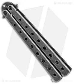 Boker Magnum Balisong Trainer Butterfly Knife (3.75" Black SW) 01MB612 -Knives And Tools Boker Magnum Balisong Trainer Butterfly Black SW 01MB612 BHQ 82504 jr side