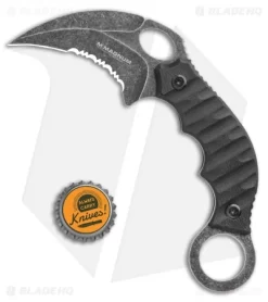Boker Magnum Hotel Romeo Karambit Fixed Blade Knife Black G-10 (3" Black Serr) -Knives And Tools Boker Magnum Hotel Romeo Karambit Knife Black G 10 BHQ 94427 ns bottlecap