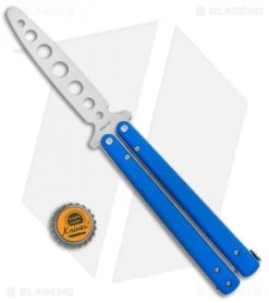 Boker Plus Balisong Trainer Butterfly Knife Blue G-10 (4" Satin) -Knives And Tools Boker Plus Balisong Trainer Blue G 10 Satin 01BO714SOI BHQ 99635 jr bottlecap