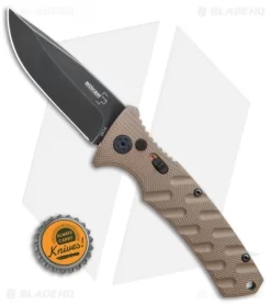 Boker Plus Strike Drop Point Automatic Knife Coyote Brown (3.25" Black SW) 11 Boker Plus Strike Drop Point Automatic Knife Coyote Brown (3.25" Black SW) -Knives And Tools Boker Plus Strike drop point coyote brown black sw BHQ 67882 er bottlecap jr