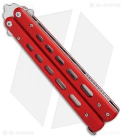 Boker Plus Balisong Trainer Butterfly Knife Red G-10 (4" Satin) 01BO712 -Knives And Tools Boker Plus balisong trainer red G10 satin BHQ 76461 er spine