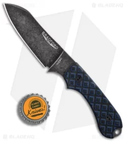 Bradford Knives Guardian3 Fixed Blade Black/Blue G-10 (Sheepsfoot/N690/Nimbus) -Knives And Tools Bradford Knives Guardian 3 Black Blue G10 Sheepsfoot BHQ 83554 er bottlecap