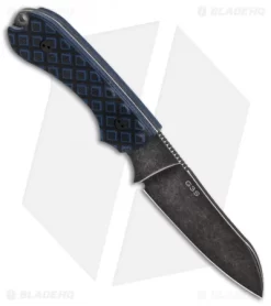 Knives And Tools -Knives And Tools Bradford Knives Guardian 3 Black Blue G10 Sheepsfoot BHQ 83554 er side