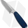 Bradford Knives Guardian3.5 Fixed Blade Blue/Black G-10 (3.75" Sabre/N690/SW)
