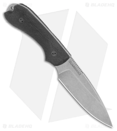 Bradford Knives Guardian3 Fixed Blade Knife Black CF (3.5" SW MagnaCut) 2 Bradford Knives Guardian3 Fixed Blade Knife Black CF (3.5" SW MagnaCut) - Image 2