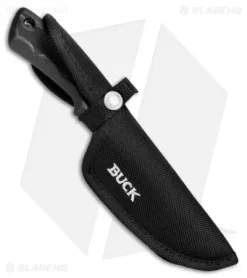 Buck Knives Buck BuckLite Max II Large Guthook Fixed Blade Knife (4" Stonewash) 0685BKG -Knives And Tools Buck Bucklite Max 11 LG Guthook 685BKG BHQ 81000 jr sheath