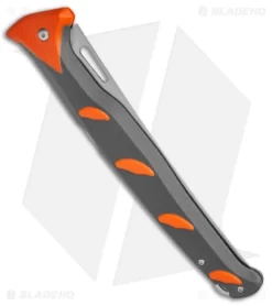 Buck Hookset Fresh Folding Fillet Knife Gray/Orange (6.5" Satin) 0148ORS -Knives And Tools Buck Hookset Fresh Folding Fillet Knife Gray Orange Satin 0148ORS BHQ 140114 jr side
