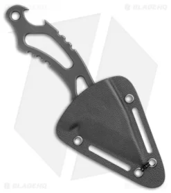 CIVIVI De Santis Kiri-EDC Fixed Blade Neck Knife (1.8" Black Stonewash) C2001B -Knives And Tools CIVIVI De Santis Kiri EDC Neck Knife Black SW C2001B BHQ 109006 jr sheath