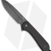 CIVIVI Elementum Fixed Blade Knife Flat Black Ebony (4" Damascus) C2105-DS1