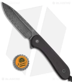 CIVIVI Elementum Fixed Blade Knife Flat Black Ebony (4" Damascus) C2105-DS1 -Knives And Tools CIVIVI Elementum Fixed Blade Flat Black Ebony Damascus BHQ 144188 jr bottlecap