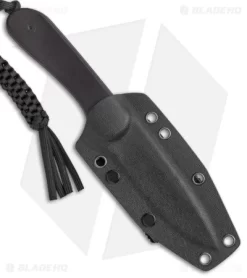 CIVIVI Elementum Fixed Blade Knife Flat Black Ebony (4" Damascus) C2105-DS1 -Knives And Tools CIVIVI Elementum Fixed Blade Flat Black Ebony Damascus BHQ 144188 jr sheath 2