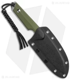 CIVIVI Kepler Fixed Blade Knife OD Green G-10 W/Lanyard (4.5" Satin) -Knives And Tools CIVIVI Kepler Fixed Blade OD Green G 10 Satin C2109A BHQ 106960 jr sheath