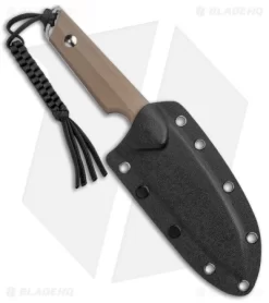 CIVIVI Kepler Fixed Blade Knife Tan G-10 W/Lanyard (4.5" Satin) -Knives And Tools CIVIVI Kepler Fixed Blade Tan G 10 Satin C2109B BHQ 106992 jr sheath