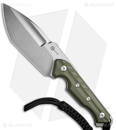 CIVIVI Maxwell Fixed Blade Knife OD Green G-10 (4.74" Stonewash) C21040-2 1 CIVIVI Maxwell Fixed Blade Knife OD Green G-10 (4.74" Stonewash) C21040-2