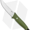 CIVIVI Terzuola Tamashii Fixed Blade Knife Green G-10 (4.07" Satin)