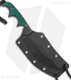 CRKT Folts Minimalist Katana Neck Knife Green Resin/Fiber (3.6" Bead Blast) -Knives And Tools CRKT Minimalist Katana Neck Knife BB BHQ 138970 jr sheath