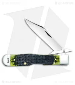 Case Cheetah Pocket Knife 4.375" Olive Green Bone Russell (6111 1/2L SS) 13285